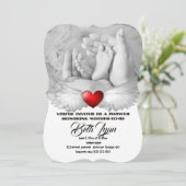 Invitation Fête pour bébé en route Fête Destinée de Destiny (Debout devant)