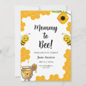 Invitation Fête pour bébé Maman Bee (Devant)