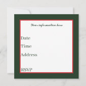 Invitation fête pour enfants Noël Père Noël rétro (Dos)