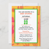 Invitation Fête pour la naissance de bébé (Dos)