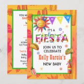 Invitation Fête pour la naissance de bébé (Devant / Derrière)