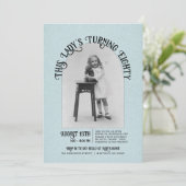 Invitation Fête pour les 80 ans de Madame, réception pour son (Debout devant)