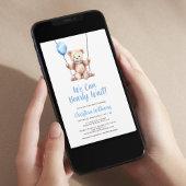 Invitation Fête pour un bébé garçon Ourson