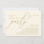 Invitation Fête pour un Bonheur Éternel, Dîner de Mariage Rom (Devant)