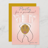 Invitation Fête Pour Une Princesse (Devant / Derrière)
