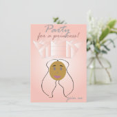 Invitation Fête Pour Une Princesse (Debout devant)