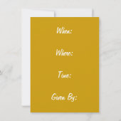 Invitation Fête Pour Une Princesse (Dos)