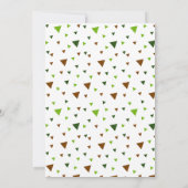 Invitation Fête préhistorique Dino T-Rex (Dos)