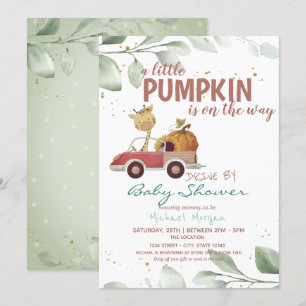 Invitation Fête Prénatale Bébé à Bord Camion Tournesol Citrou