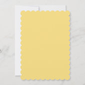 Invitation Fête Prénatale Bébé Citron Bleu Jaune Main Squeeze (Dos)
