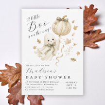 Fête Prénatale Bébé Citrouille Fantôme Little Boo