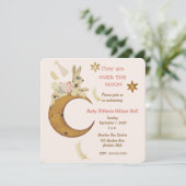 Invitation Fête Prénatale Bébé Fille : Une Fête Incroyable (Debout devant)