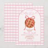 Invitation Fête Prénatale Bébé Gâteau aux Fraises Arrive (Devant / Derrière)