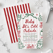 Fête Prénatale Bébé Il Fait Froid Dehors Dessin à