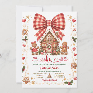 Invitation Fête Prénatale Bébé Notre Petit Biscuit Est En Rou