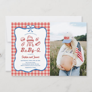 Invitation Fête Prénatale Bébé-Q Fête Prénatale Photo du 4 ju