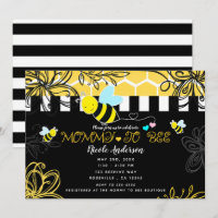 Fête Prénatale Bumblebee Noir & Jaune Maman à BEE