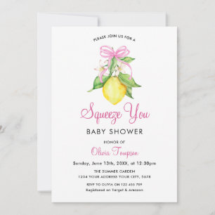 Invitation Fête Prénatale Coquette Citron Pression Toi Bébé