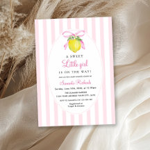 Fête prénatale Coquette Lemon Pink Bébé