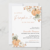 Invitation Fête Prénatale d'Automne | Boho Un Petit Citrouill (Devant)