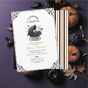 Invitation Fête prénatale de bébé Little Boo citrouille d'Hal