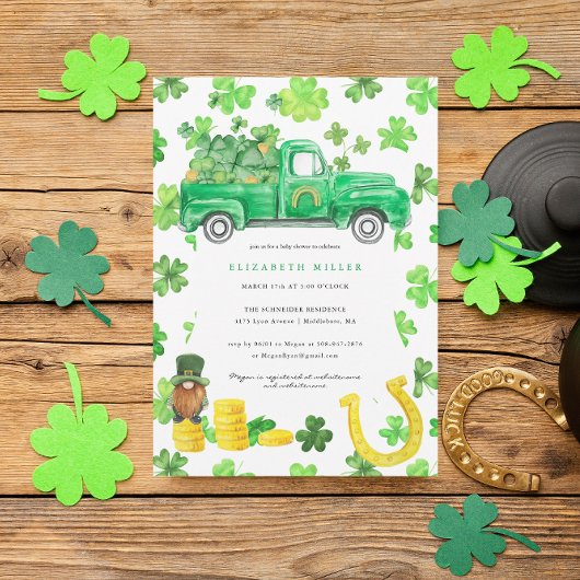 Invitation Fête prénatale de la Saint-Patrick