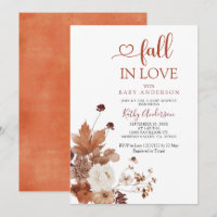 Fête Prénatale Fleur Sauvage Orange Marron Tomber 