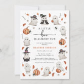 Invitation Fête prénatale Halloween Boo Bébé (Devant)