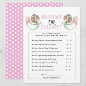 Invitation Fête Prénatale La Sirène sous l'océan. (Devant / Derrière)