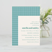 Fête Prénatale Moderne pour Couples avec Carreau B