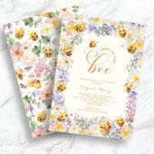 Invitation Fête Prénatale pour Bébé Abeille