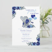 Invitation Fête Prénatale pour Bébé Elephant Boy (Debout devant)