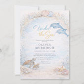Invitation Fête Prénatale Sous l'Océan (Devant)