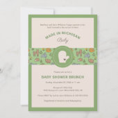 Invitation Fête Prénatale sur les Animaux des Forêts du Michi (Devant)