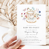 Invitation Fête Prénatale Tea Party