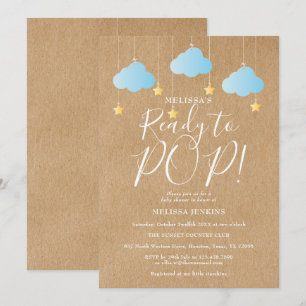 Invitation Fête Prête à Exploser pour Bébé Twinkle Twinkle