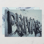 Invitation Fête privée d'hommes (Devant / Derrière)