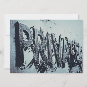 Invitation Fête privée d'hommes