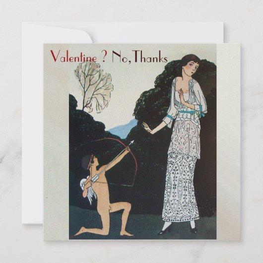 INVITATION FÊTE RÉTRO ANTI SAINT-VALENTIN BOURRAGE DE SIGNAUX (Devant)