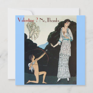 INVITATION FÊTE RETRO ANTI SAINT-VALENTIN BOURRAGE SCEAU MONO