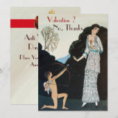 INVITATION FÊTE RÉTRO CONTRE LA SAINT-VALENTIN - SCEAU À LA C (Devant / Derrière)