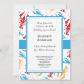 Invitation Fête rétro de cuisson du homard de la Nouvelle-Ang (Devant)