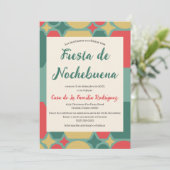 Invitation Fête Rétro Espagnole Noël Nochebuena Féria (Debout devant)