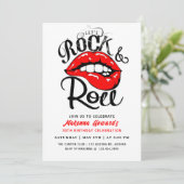 Invitation Fête Rock and Roll, ANNIVERSAIRE Rock & Roll, (Debout devant)