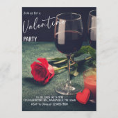 Invitation Fête romantique de la Saint-Valentin (Devant)