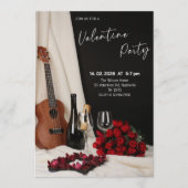 Invitation Fête romantique de la Saint-Valentin (Devant)