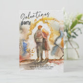 Invitation Fête romantique de la Saint-Valentin (Debout devant)