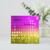 Invitation fête rose rave (Debout devant)