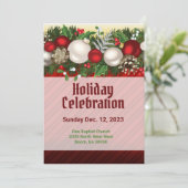 Invitation Fête rouge (Debout devant)