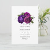 Invitation Fête royale de la floraison violette et argent de (Debout devant)